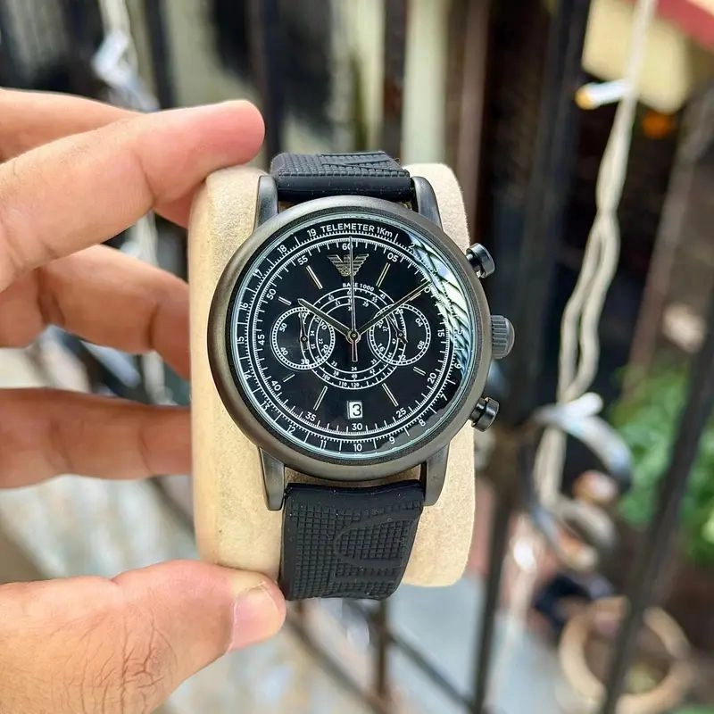 Emporio Armani Black Sport Series Chronograph 1