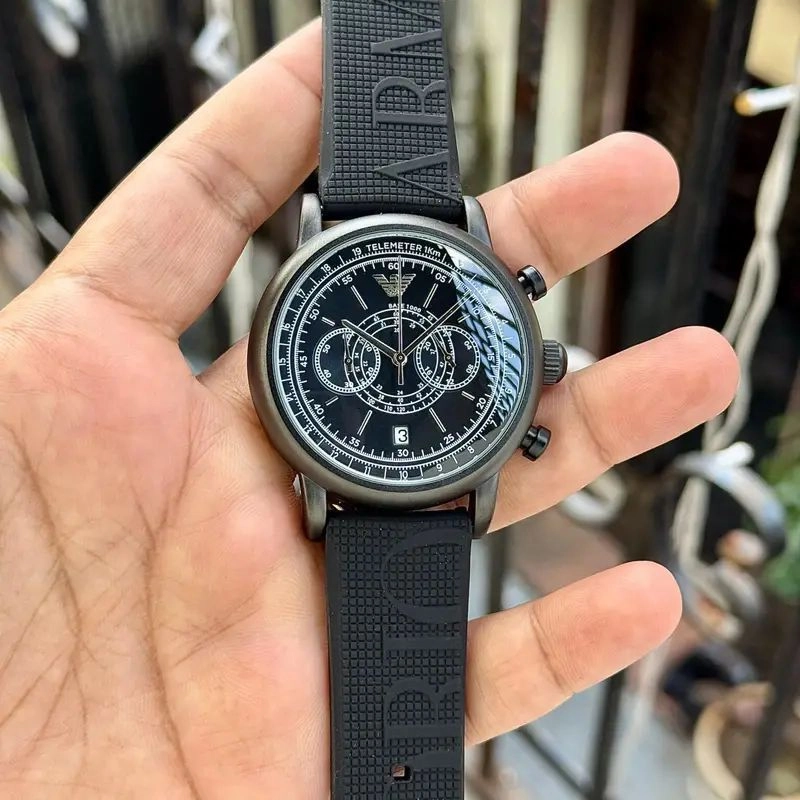 Emporio Armani Black Sport Series Chronograph 2