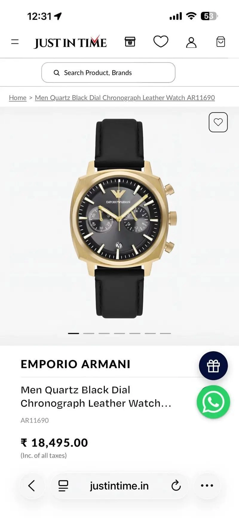 Emporio Armani Gold Grey 3