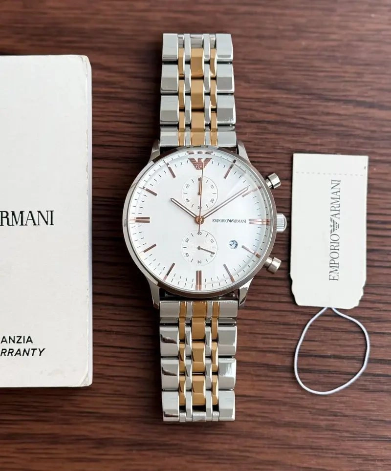 Emporio Armani Slim White Dial 2