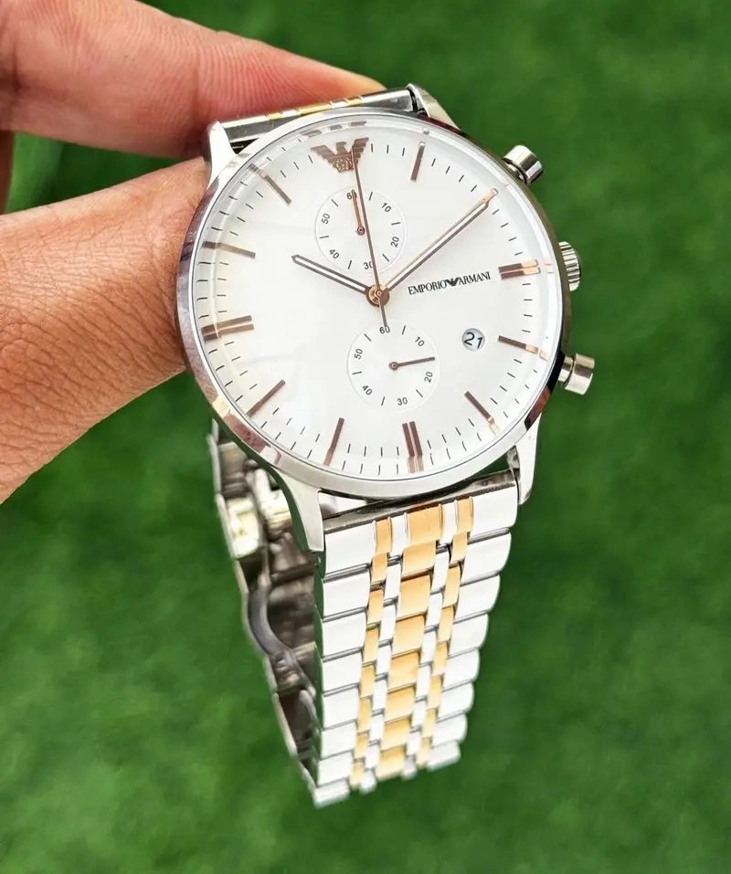 Emporio Armani Slim White Dial 3