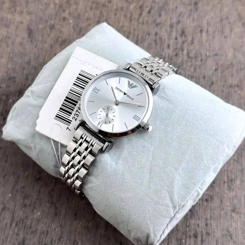 Emporio Armani Silver & White Dial 2