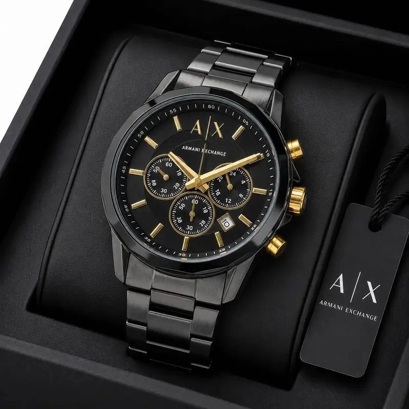 Armani Exchange Black Chronograph 1