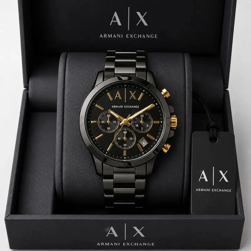 Armani Exchange Black Chronograph 5