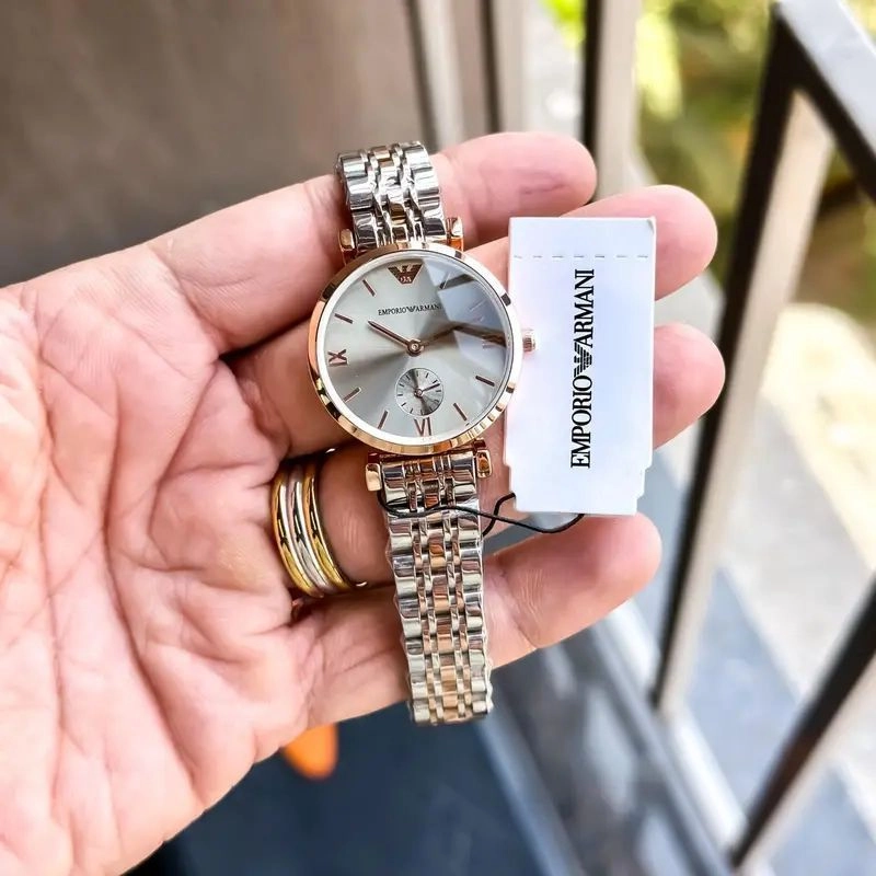 Emporio Armani Grey Roman Dial 1