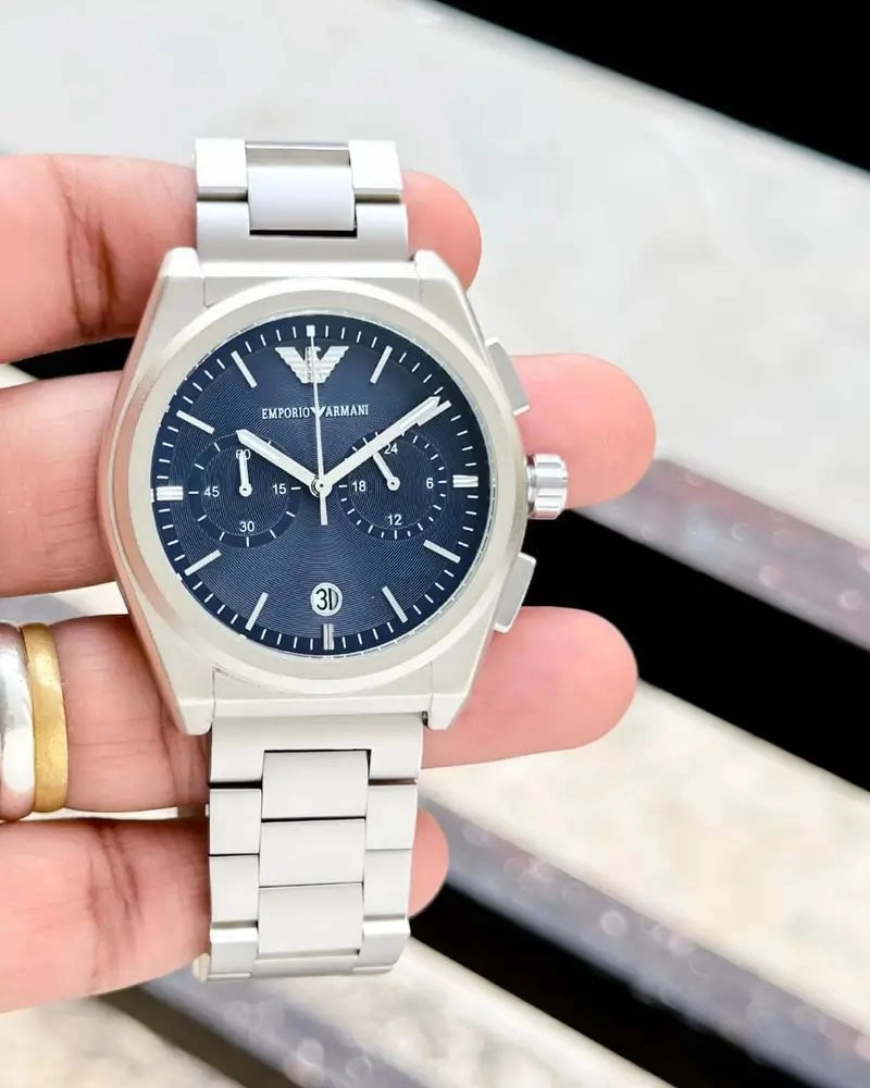 Emporio Armani Blue Sunray Dial 3