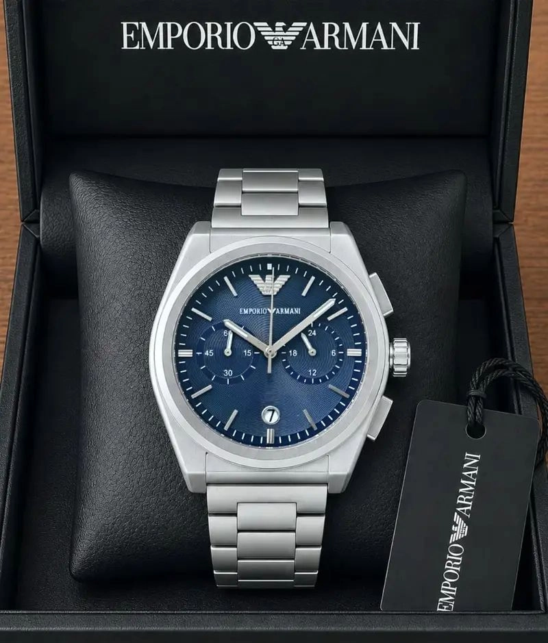 Emporio Armani Blue Sunray Dial 6