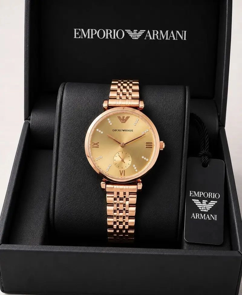 Emporio Armani Slim Golden Dial 1