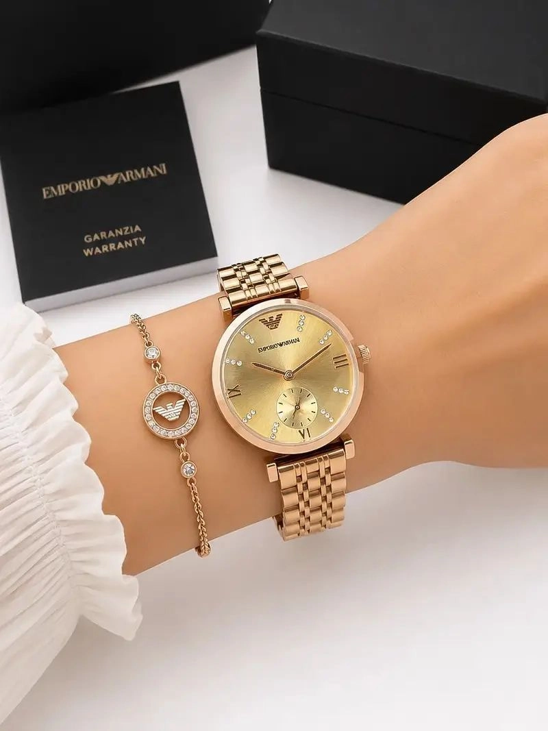 Emporio Armani Slim Golden Dial 2
