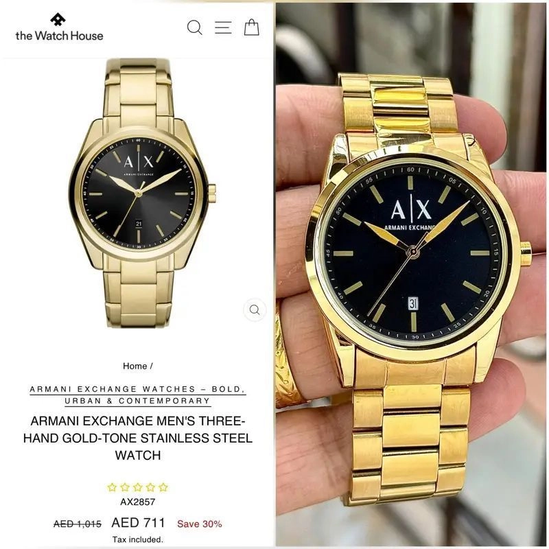 Armani Exchange AX2857 Gold-Tone Edition 3