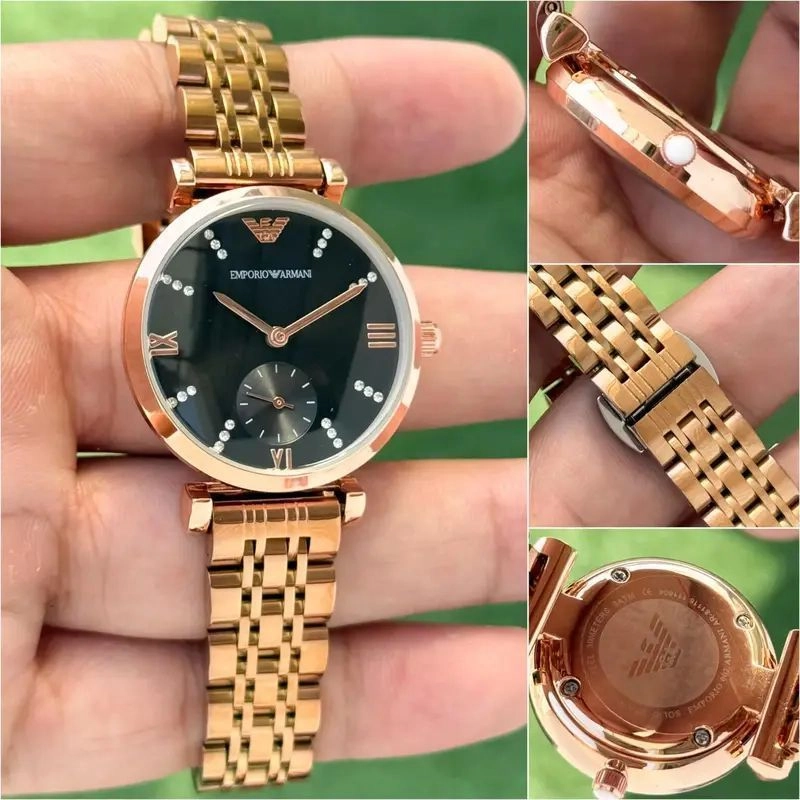 Emporio Armani Copper Case Black Dial 4