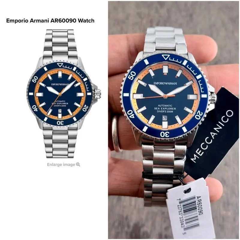 Emporio Armani Sea Explorer Turquoise Blue Dial 2
