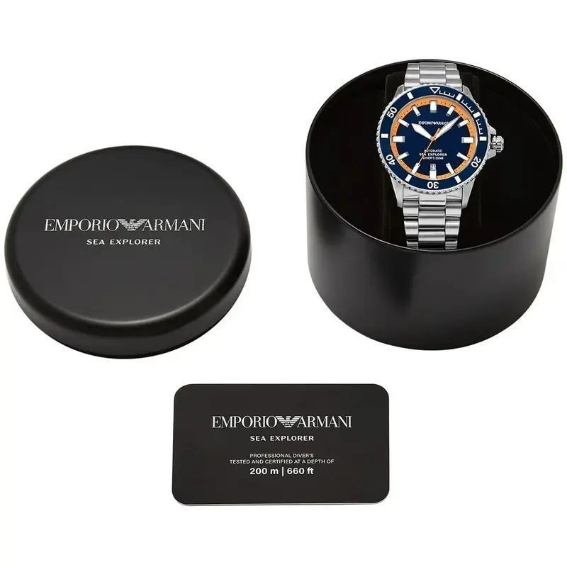 Emporio Armani Sea Explorer Turquoise Blue Dial 4