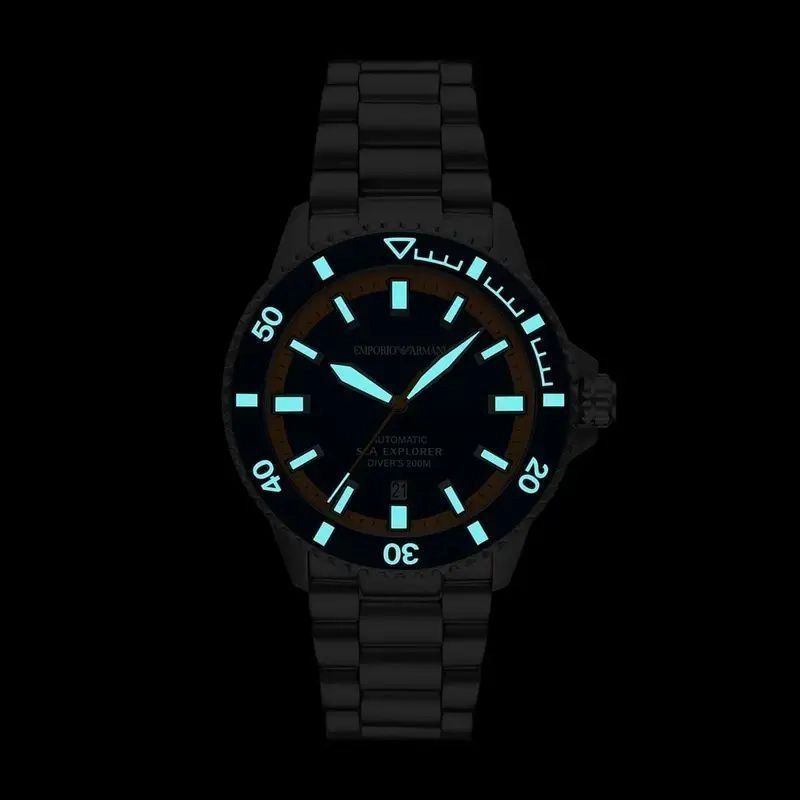 Emporio Armani Sea Explorer Turquoise Blue Dial 6