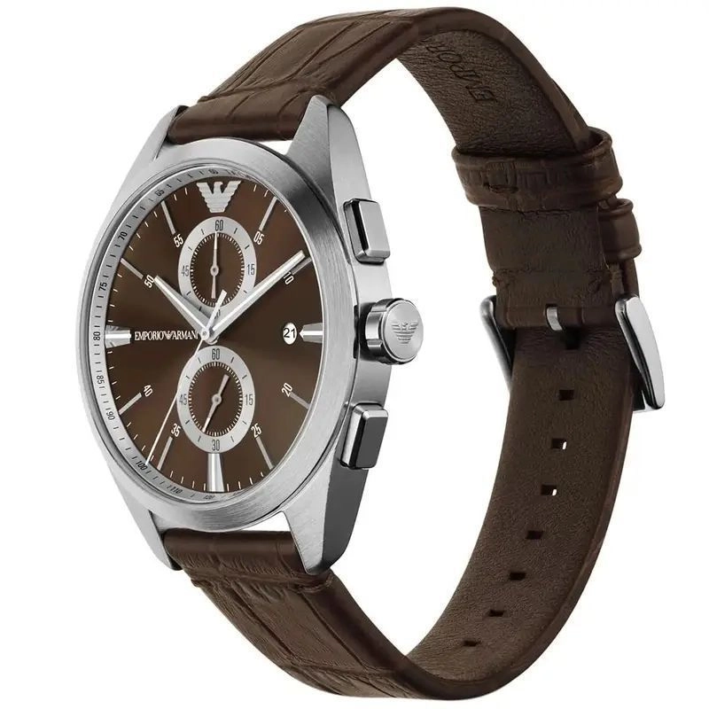 Emporio Armani AR11482 Brown Dial Chronograph 2