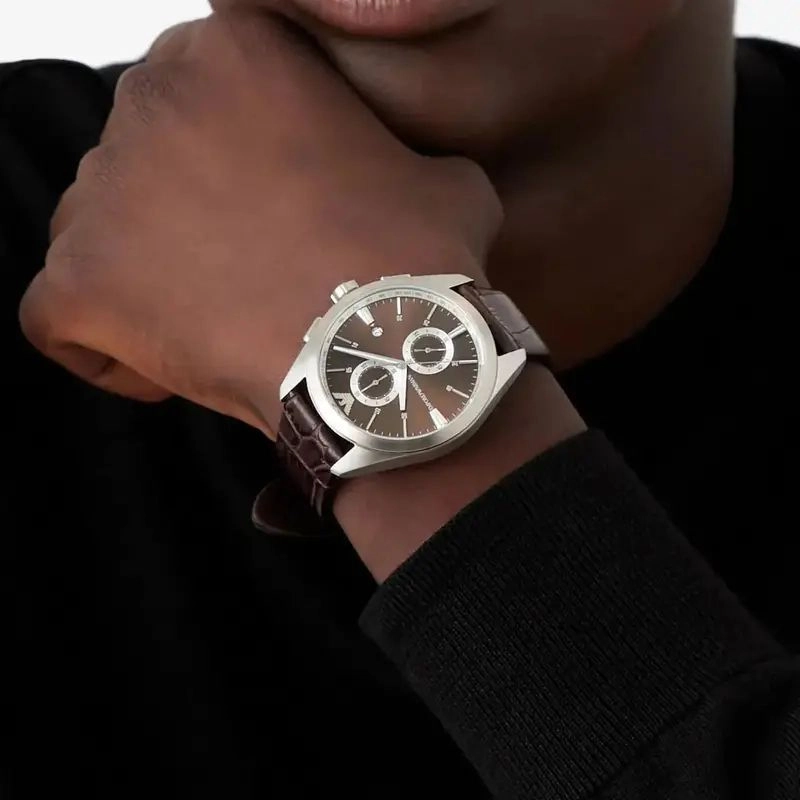Emporio Armani AR11482 Brown Dial Chronograph 3