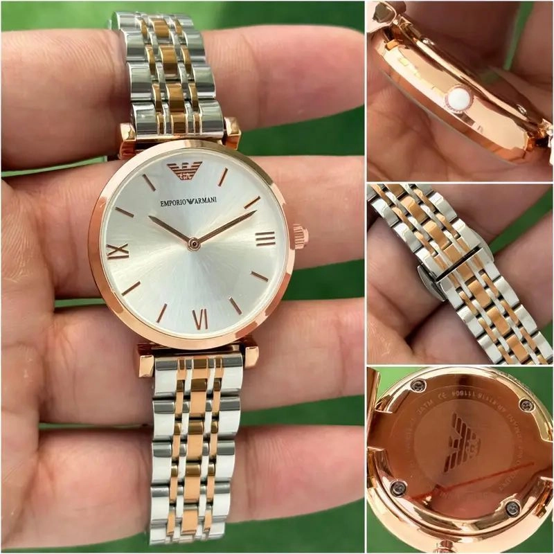 Emporio Armani Elegant White Dial 4