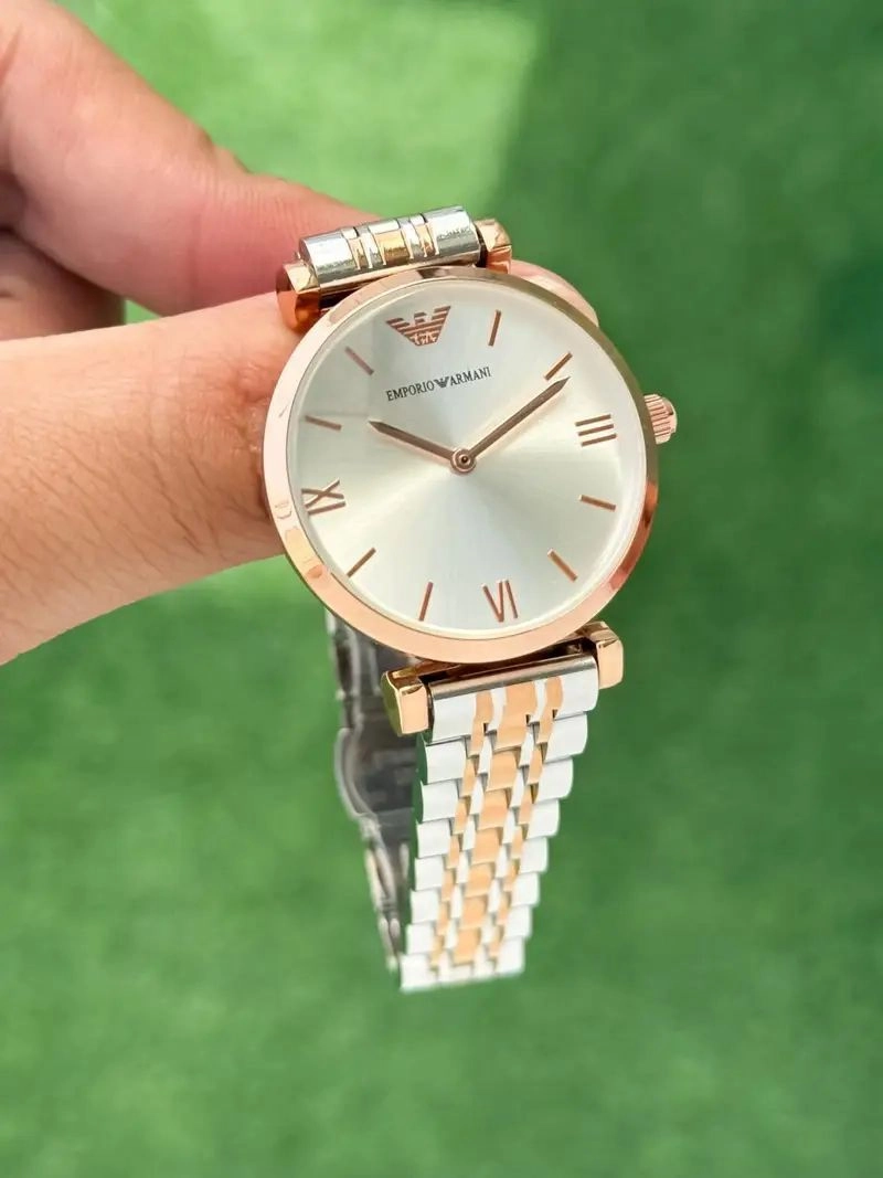 Emporio Armani Elegant White Dial 5