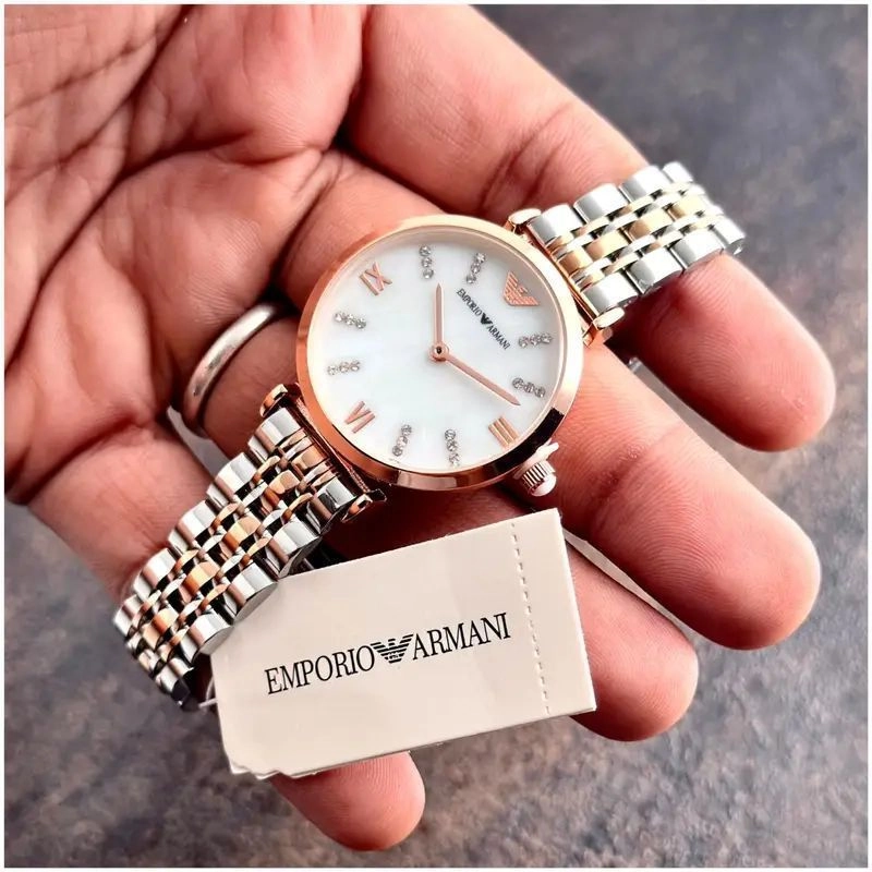 Emporio Armani Ladies Two-Tone 2