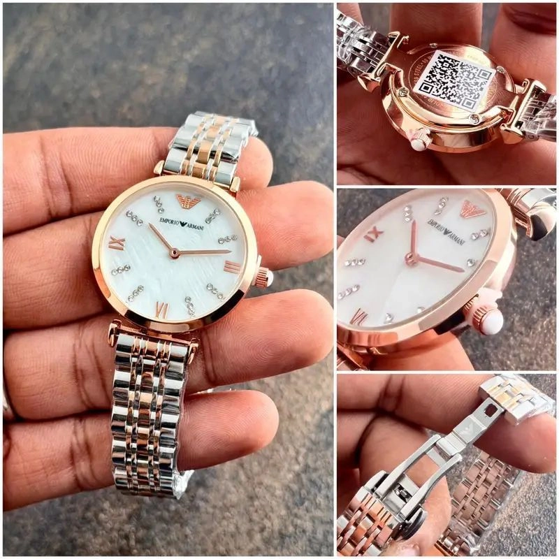 Emporio Armani Ladies Two-Tone 3