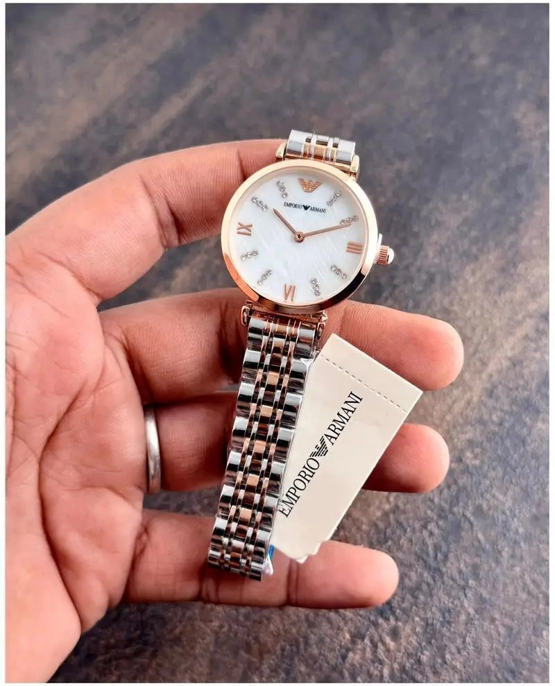 Emporio Armani Ladies Two-Tone 4
