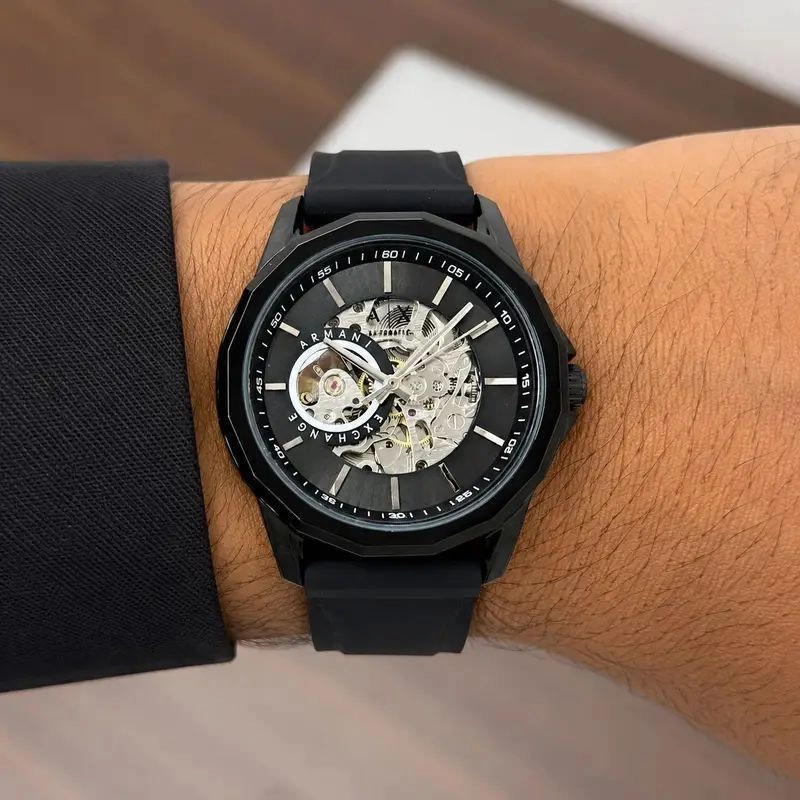 Armani Exchange Modern Automatic Skeleton 3