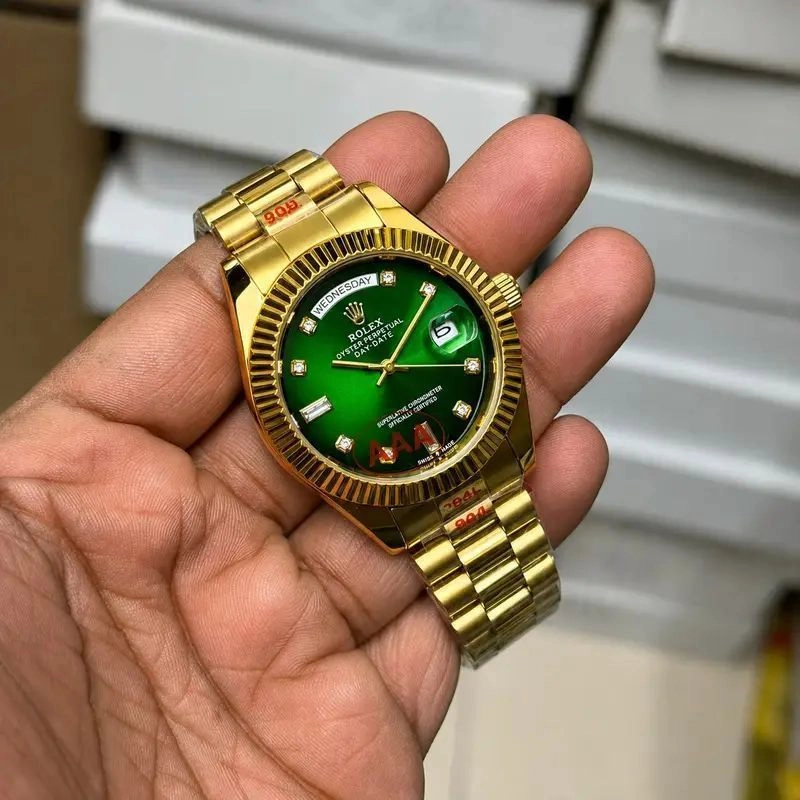 Rolex Oyster Perpetual Green Gold Day Date 3