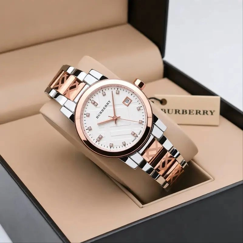 Burberry Gradient White-Gold Dial 2