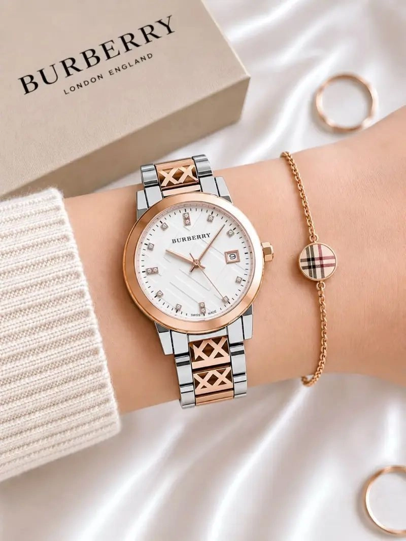 Burberry Gradient White-Gold Dial 5