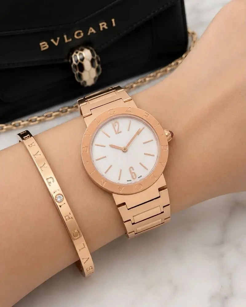 Bvlgari Marble Dial Rose Gold 2