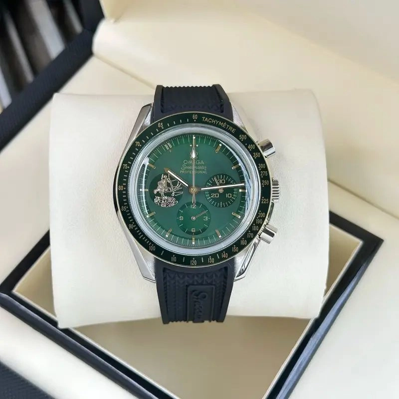 Omega Apollo Green Dial Chronograph 1