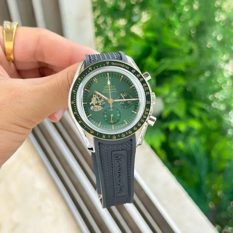 Omega Apollo Green Dial Chronograph 4