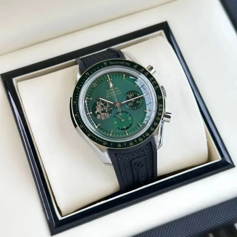 Omega Apollo Green Dial Chronograph 5
