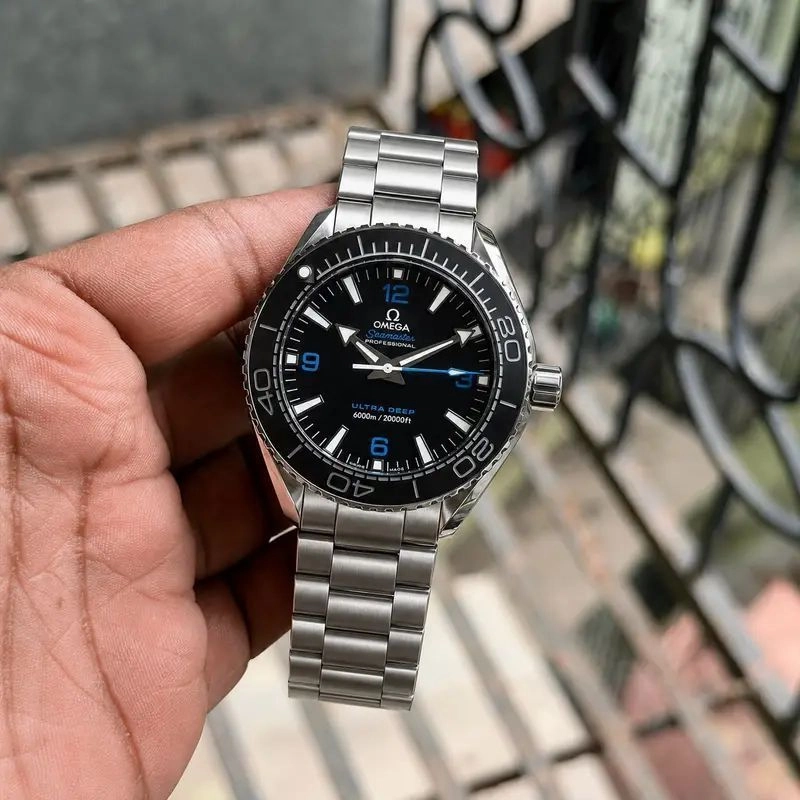 Omega Automatic Silver Black Dial 3