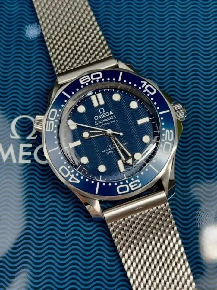 Omega Classic 3-Hand Silver Blue Dial 3