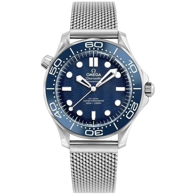 Omega Classic 3-Hand Silver Blue Dial 4