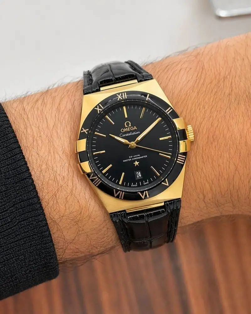Omega Constellation Black Gold Tone Automatic 1