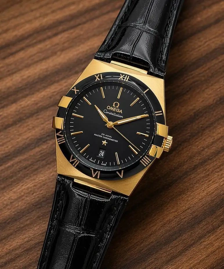 Omega Constellation Black Gold Tone Automatic 2