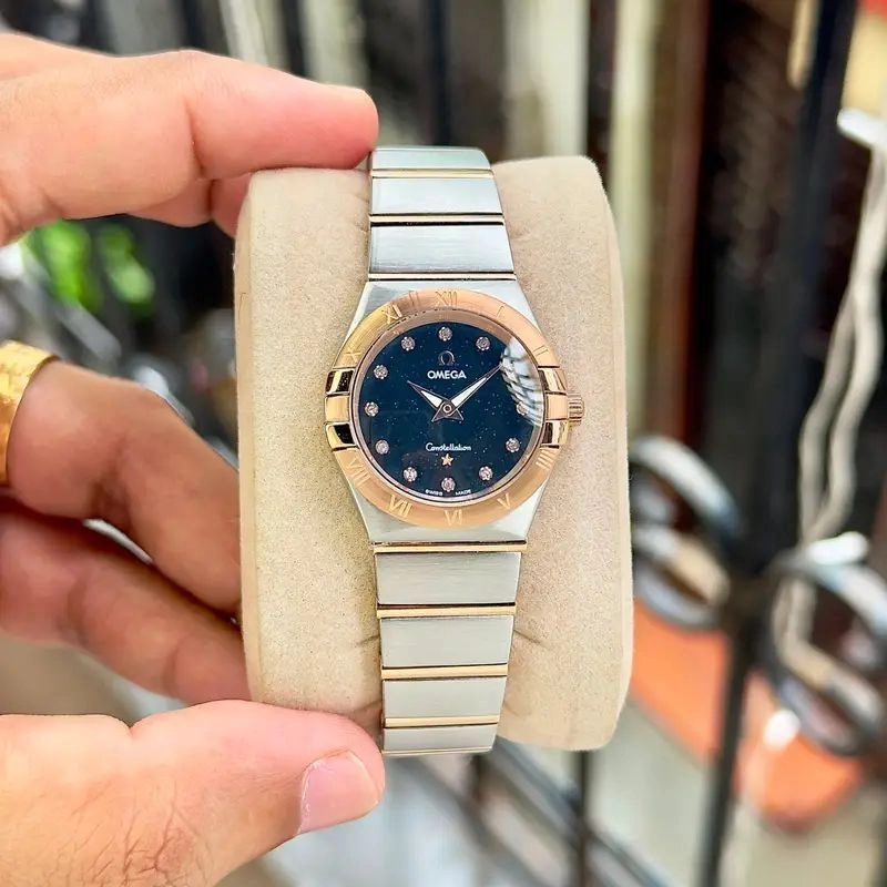 Omega Constellation Blue Diamond Dial 1