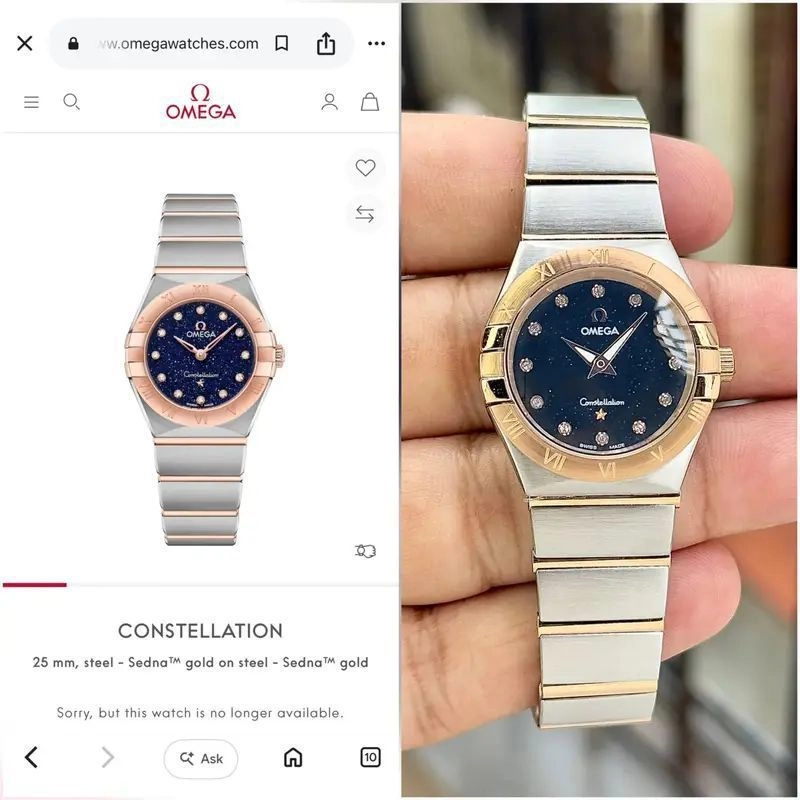 Omega Constellation Blue Diamond Dial 2