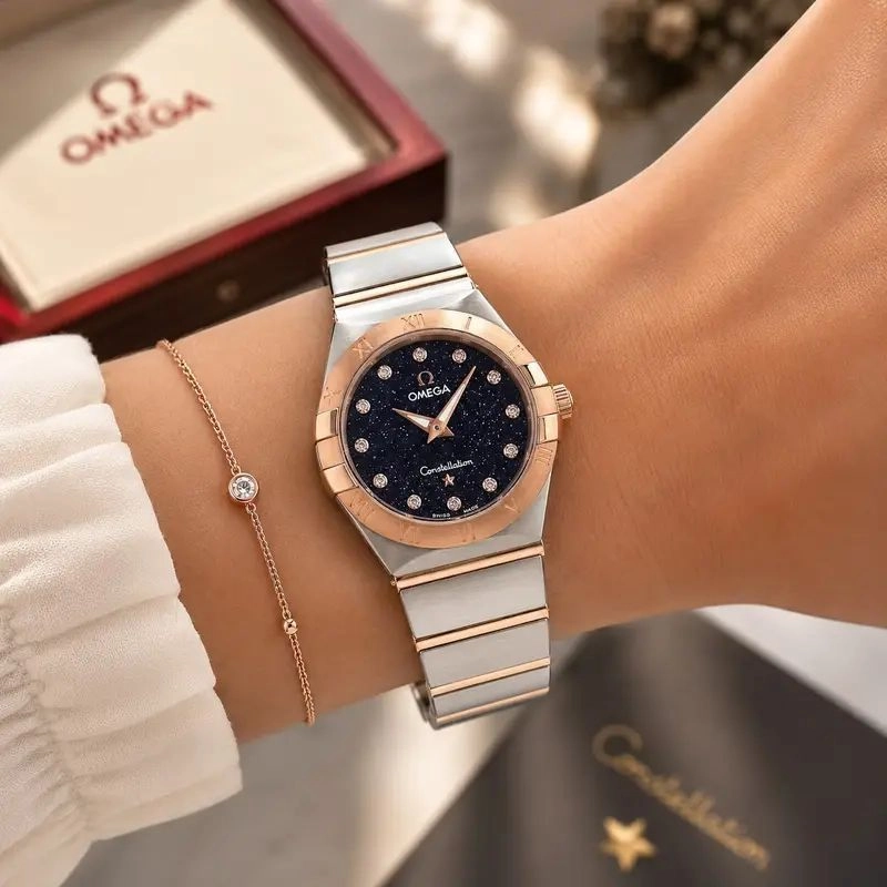 Omega Constellation Blue Diamond Dial 3