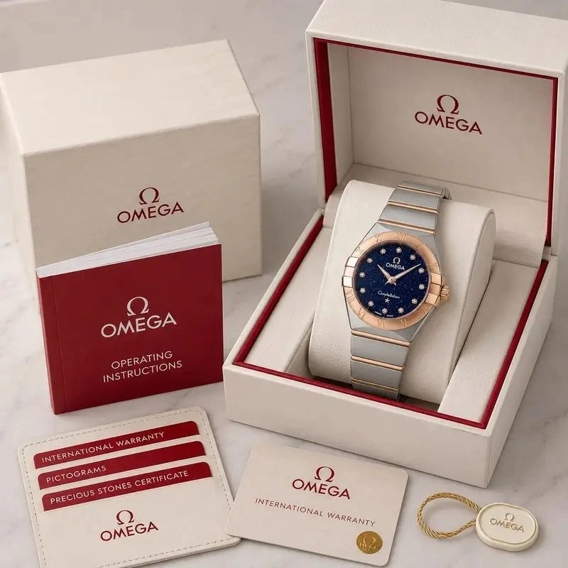 Omega Constellation Blue Diamond Dial 4