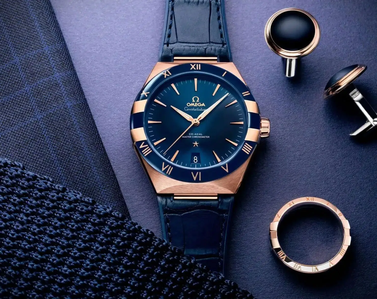 Omega Constellation Chronometer Blue Dial Automatic 4