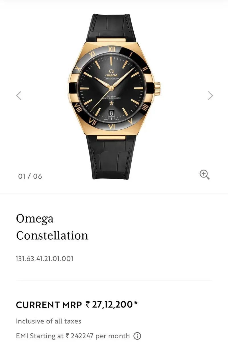 Omega Constellation Co-Axial Master Black 3