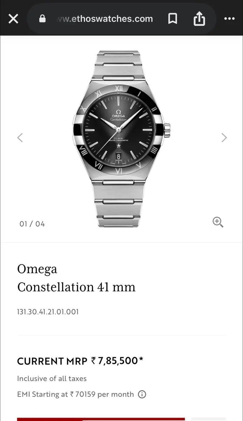 Omega Constellation Co-Axial Master Chronometer 3
