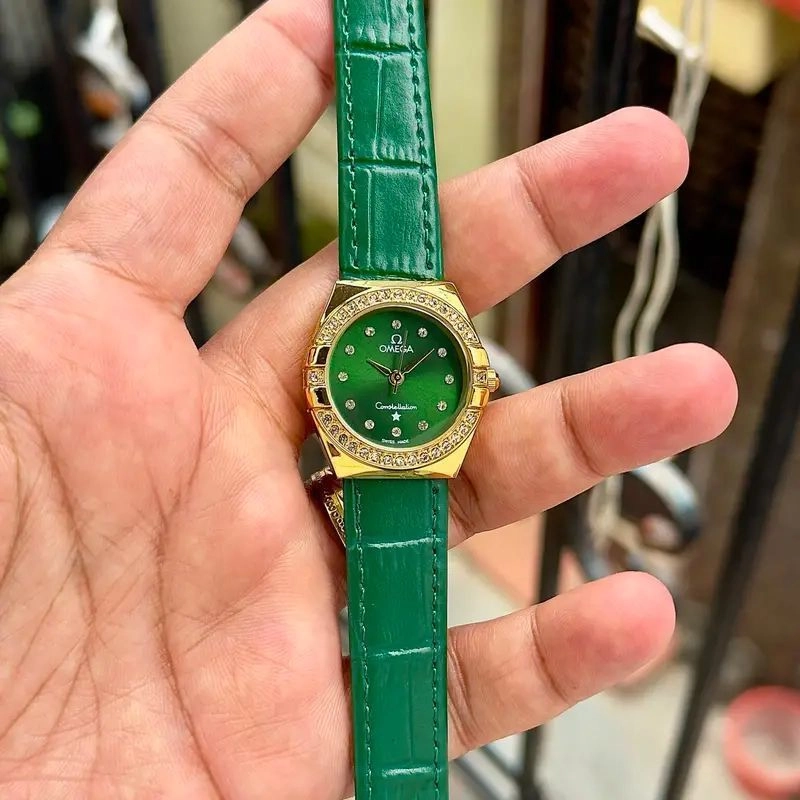 Omega Constellation Diamond-Style Green Dial 2