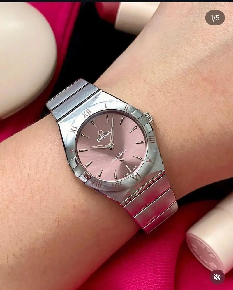 Omega Constellation Ladies Silver Chronograph 4