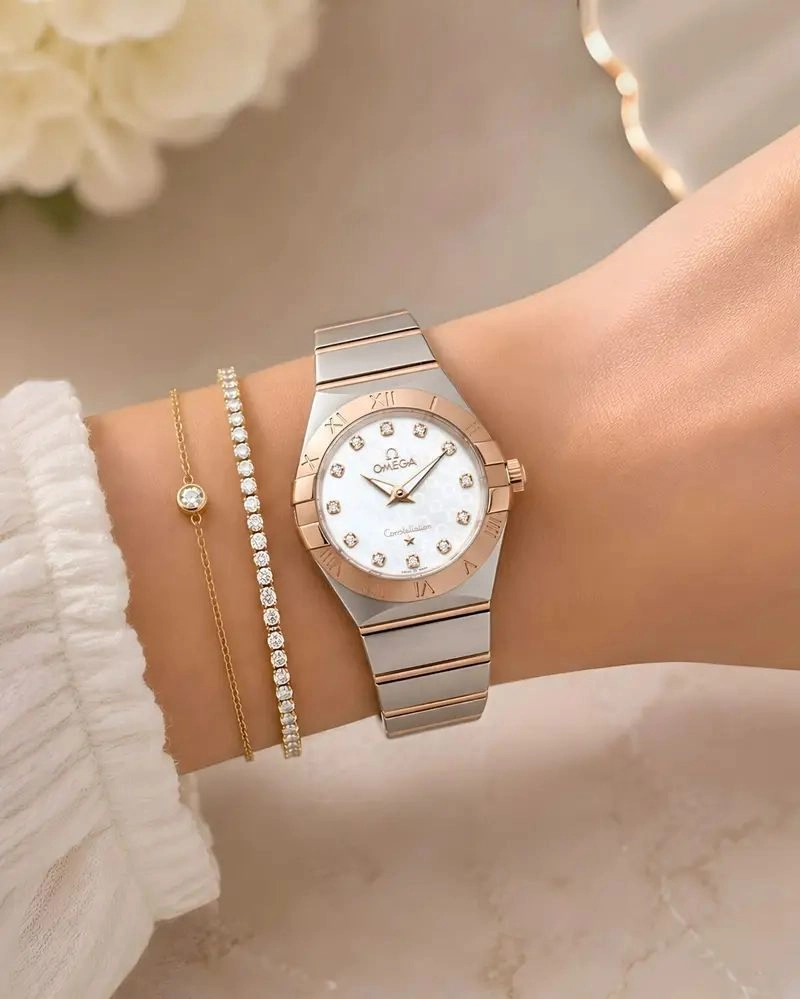 Omega Constellation Mother of Pearl Two-Tone 1