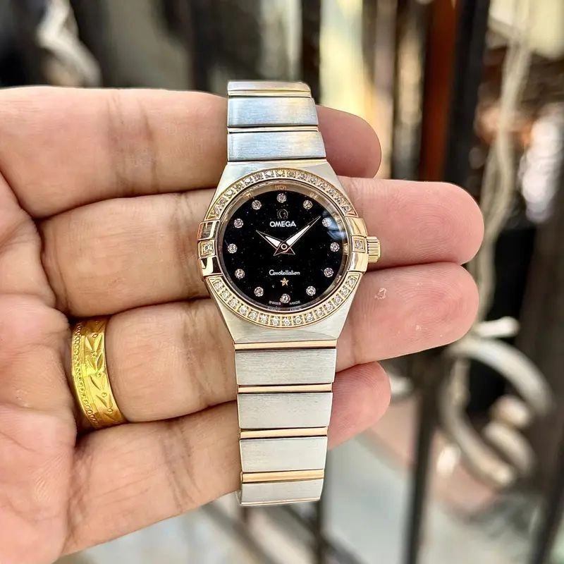 Omega Constellation Sedna Black Gold Diamond Edition 1