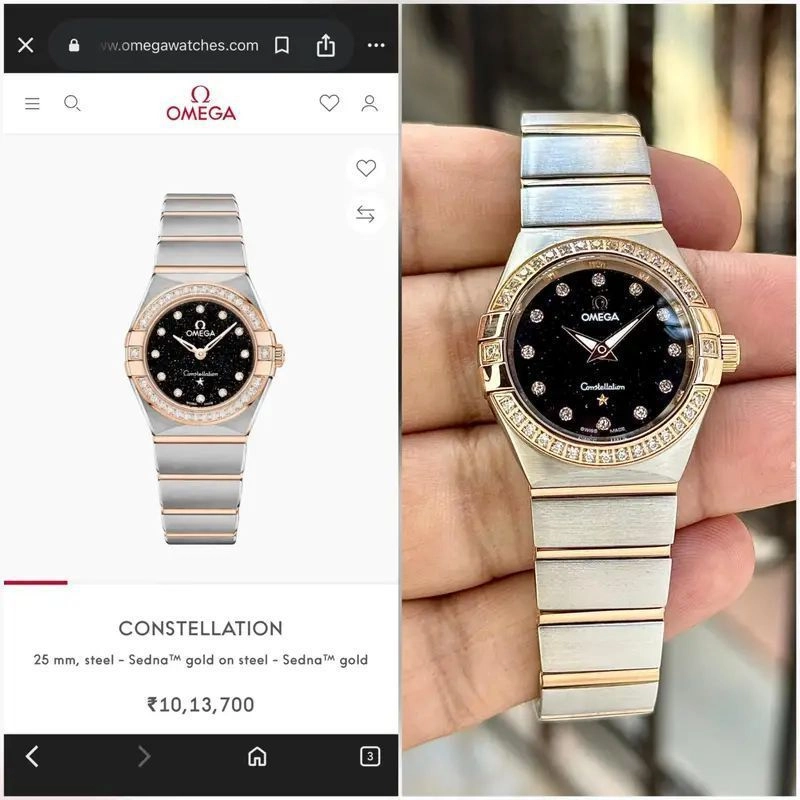 Omega Constellation Sedna Black Gold Diamond Edition 2